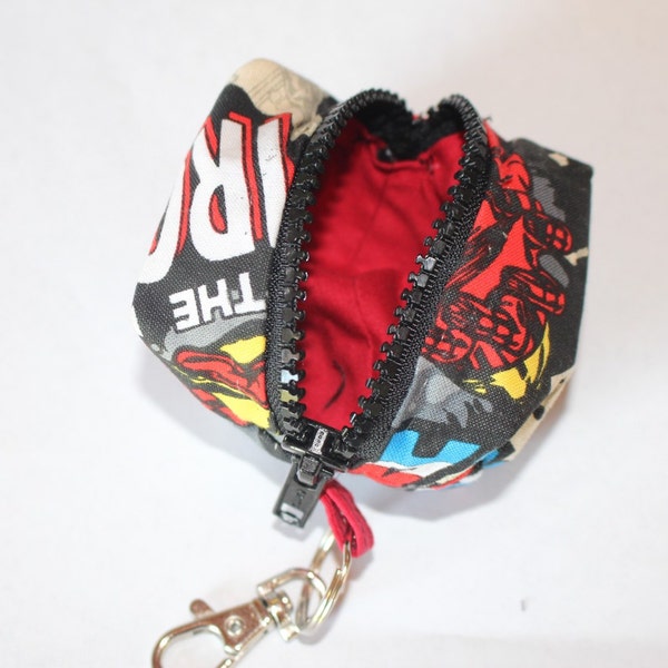 Small boxy bag/ Paci pod / Boxy bag / Coin purse / Pacifier bag / Pacifier pouch / Marvel / Super hero /  Ear bud bag