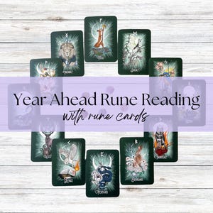 ¡NUEVO! Lectura de cartas rúnicas para el año venidero de 12 meses - Pronóstico a 12 meses - Lectura intuitiva - Guía del oráculo - Predicción del futuro - Lectura de runas