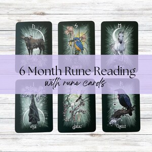 NOVITÀ! Lettura delle rune a 6 mesi - lettura intuitiva delle rune - previsione del futuro - previsione a 6 mesi - lettura delle rune - guida alle rune - futhark antico