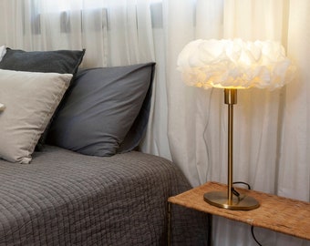 Night Stand Lamp, BedSide Light, Night Lamp, BedRoom Light Decor, Origami Paper Shade, Standing Lamp, Warm Soft Lighting, Reading Lamp
