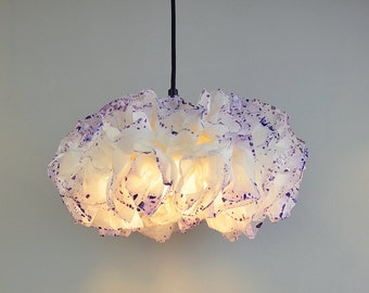 Purple Ceiling Light, Living Room Pendant Light, Paper Lampshade, Ceiling Hanging Light, Kids Room Ceiling Lamp