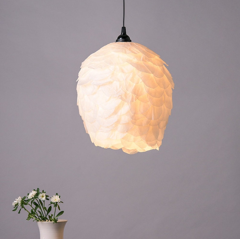 Pendant light,Paper Lamp, Ceiling White Romantic Lamp, Ceiling Hanging Light, Soft Light Fixture image 1