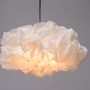 Lampada di carta bianca, lampada a sospensione, decorazione per sala da pranzo, lampada a sospensione Boho
