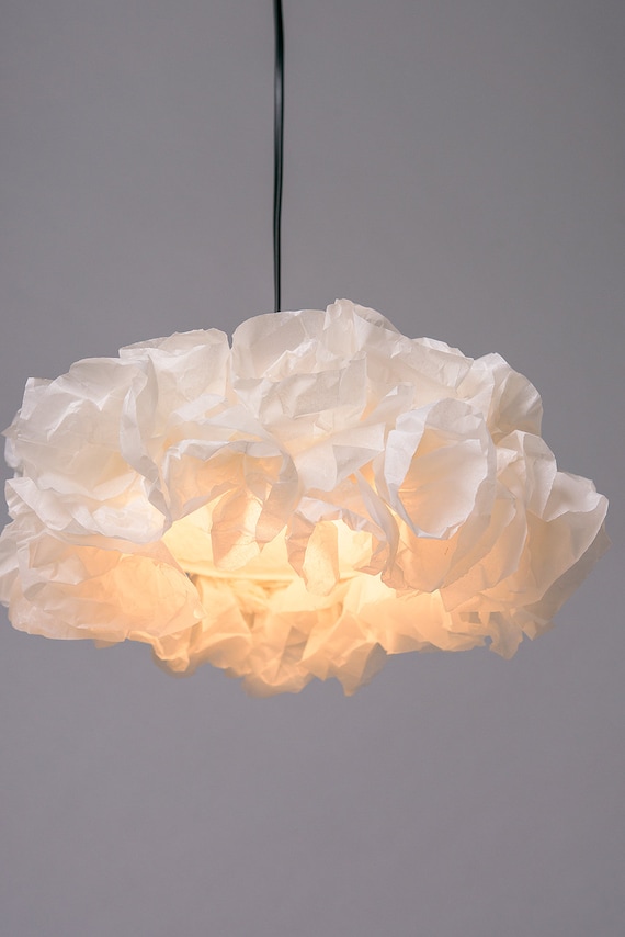 White Paper Lamp Pendant Light Dinning Room Decor Boho Hanging