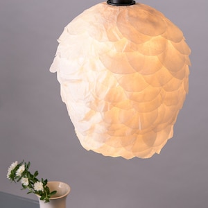 Pendant light,Paper Lamp, Ceiling White Romantic Lamp, Ceiling Hanging Light, Soft Light Fixture image 4