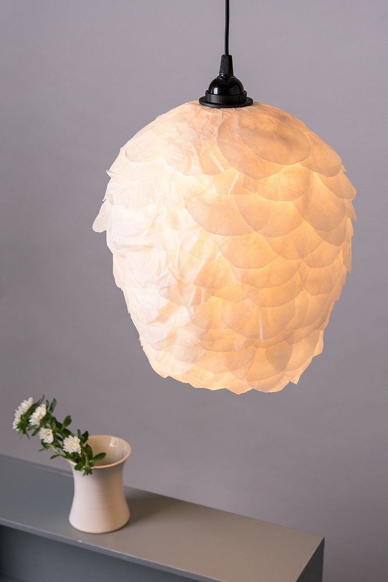 Pendant light,Paper Lamp, Ceiling White Romantic Lamp, Ceiling Hanging Light, Soft Light Fixture image 4