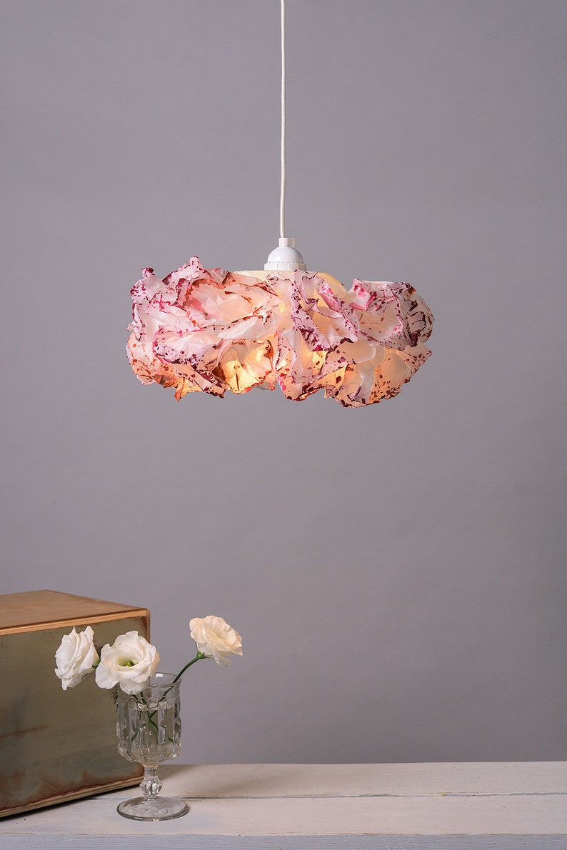 Pink Pendant Lamp Baby Nursery Room Light Paper Hanging Ceiling Shade Girls