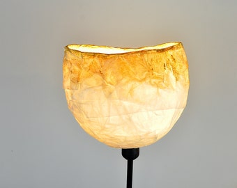 Golden lamp shade, Table light, Reading light, Bedroom Decor, Floor Lamp, Paper Lampshade, Unique Lampshade