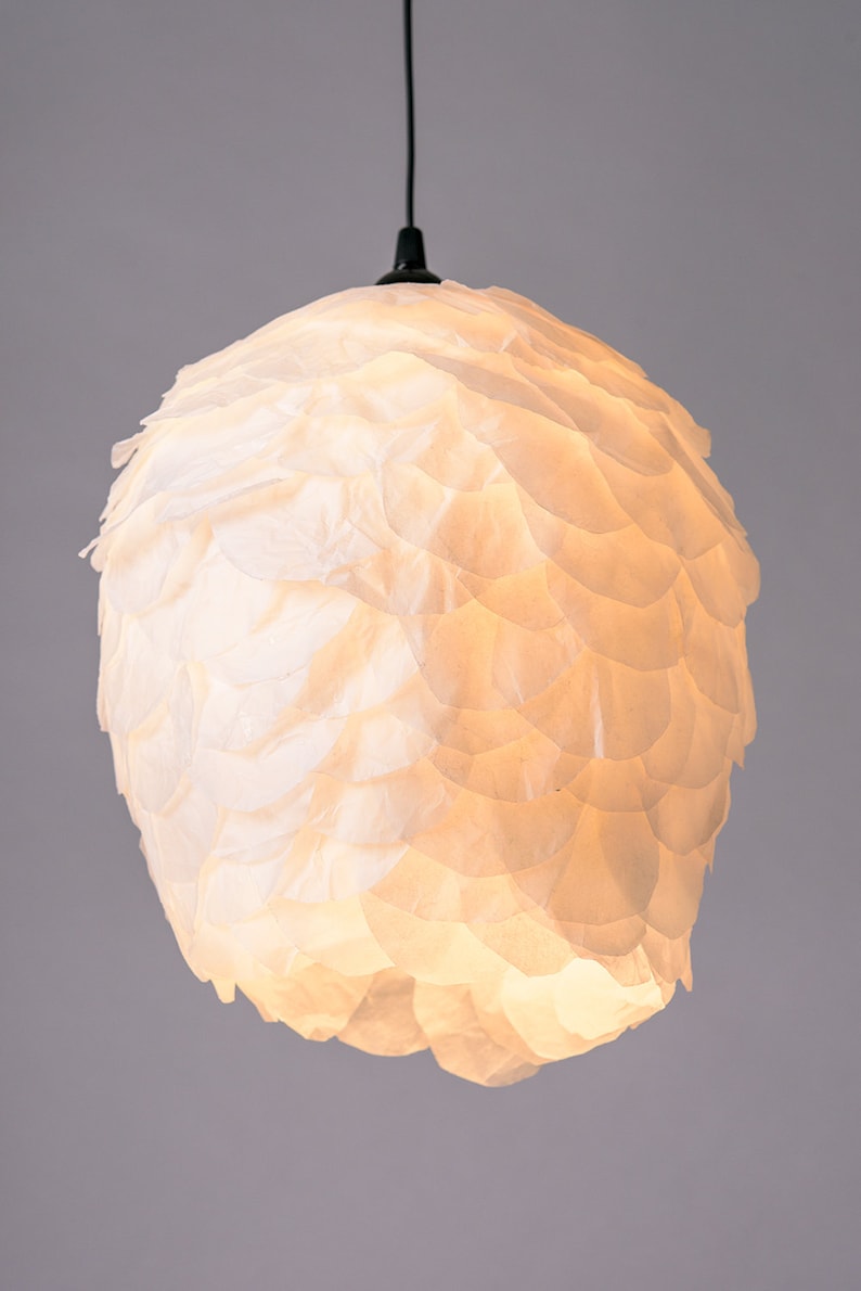 Pendant light,Paper Lamp, Ceiling White Romantic Lamp, Ceiling Hanging Light, Soft Light Fixture image 2