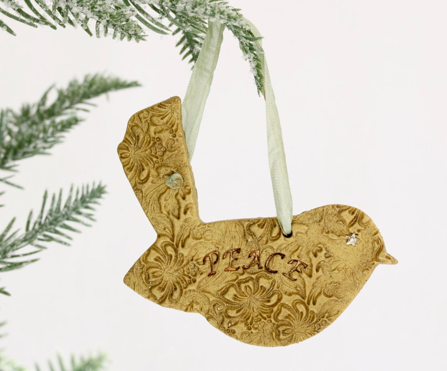 Handmade Polymer Clay Dove Ornament Etsy Handmade Polymer Clay Dove Ornament Etsy