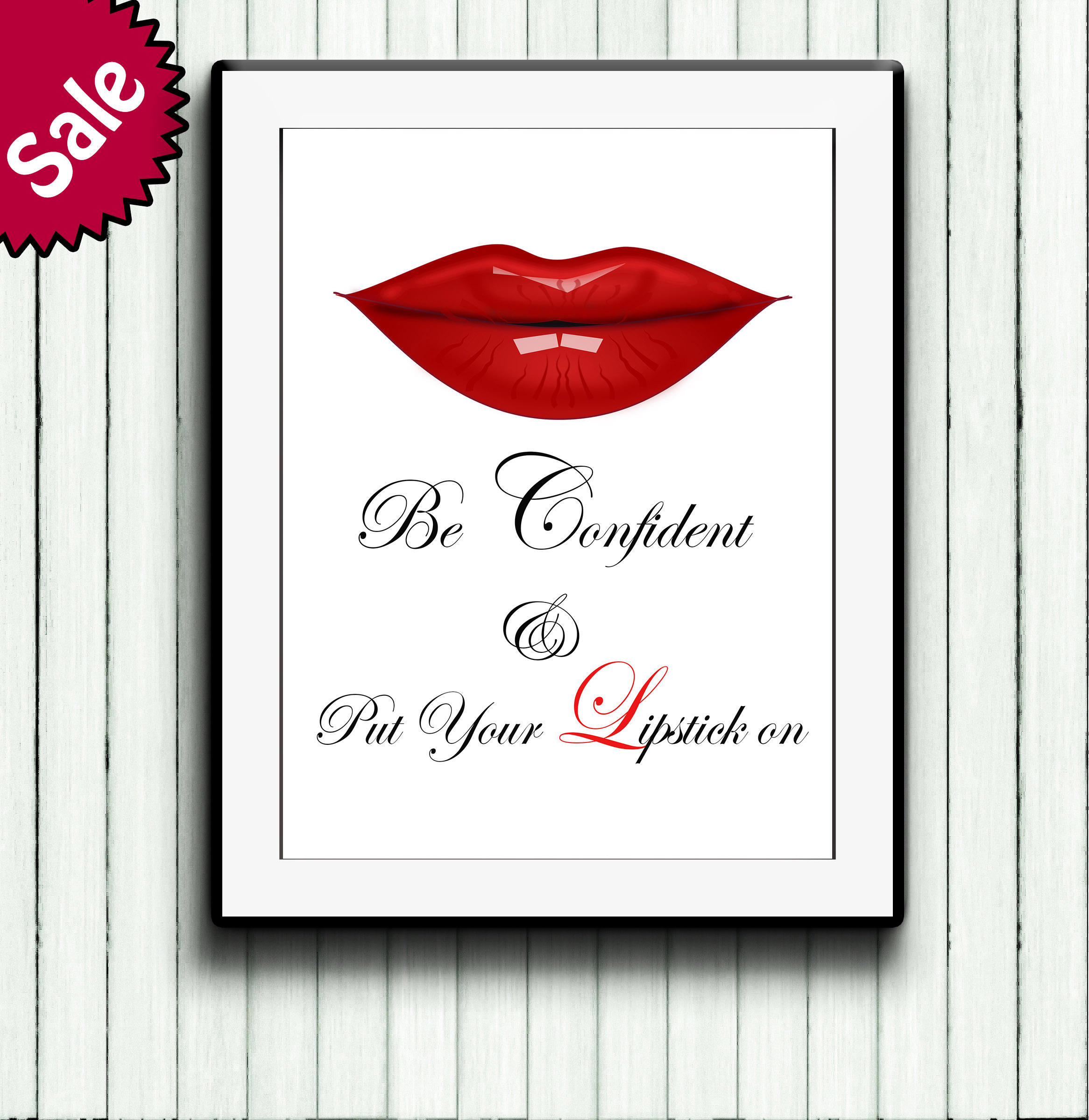 Lipstick Wall Art PrintableMakeup Wall ArtFashion Etsy