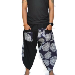 Samurai pants  Ninja pants Men's fashion Harem pants Yoga pants  Wide Leg pants Thai Fisherman pant  Unisex Trousers Free running pants