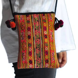 Handmade Woven  Hobo bag Hippie bag Bag Crossbody Bag Handbags Purse Tote bag  Boho bag Shoulder bag Women bag  Thai Cotton Bag Thai woven