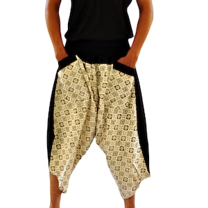Samurai pants  Ninja pants Men&#39;s fashion Harem pants Yoga pants  Wide Leg pants Thai Fisherman pant  Unisex Trousers Free running pants