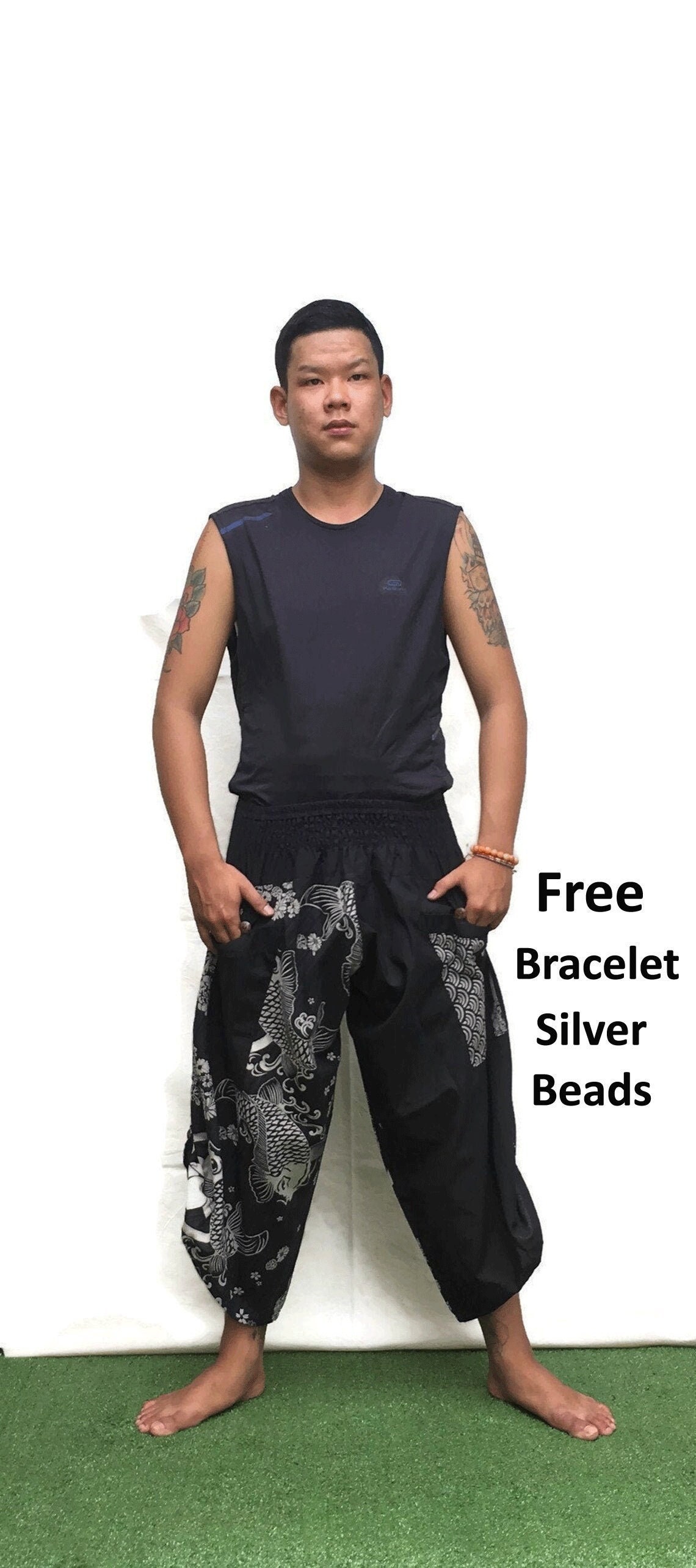 Samurai Pants Ninja Pants Men's Fashion 