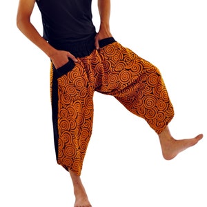 Samurai pants  Ninja pants Men&#39;s fashion Harem pants Yoga pants  Wide Leg pants Thai Fisherman pant  Unisex Trousers Free running pants