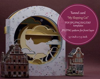 Tunnel Card Svg Etsy