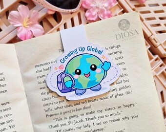 Military Kid Globe Magnet Bookmark: Purple Up, Military Life, Booklover, Travel