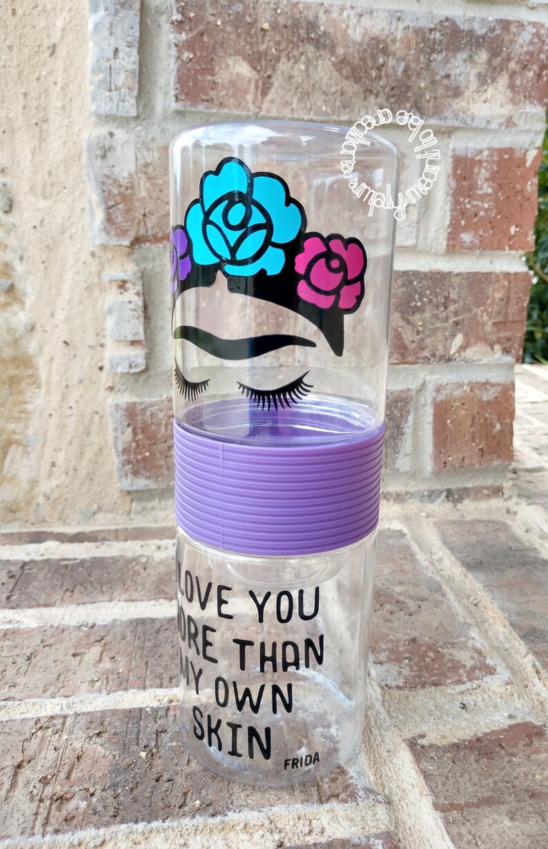 On The Go Snack Holder Food Storage Frida Cup Snack Container Frida Gift Flowers Snack Box