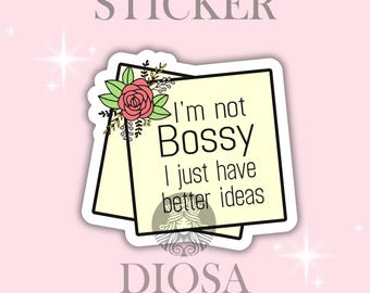 I'm Not Bossy Sticker | Funny Sarcastic Humor, Laptop Decal