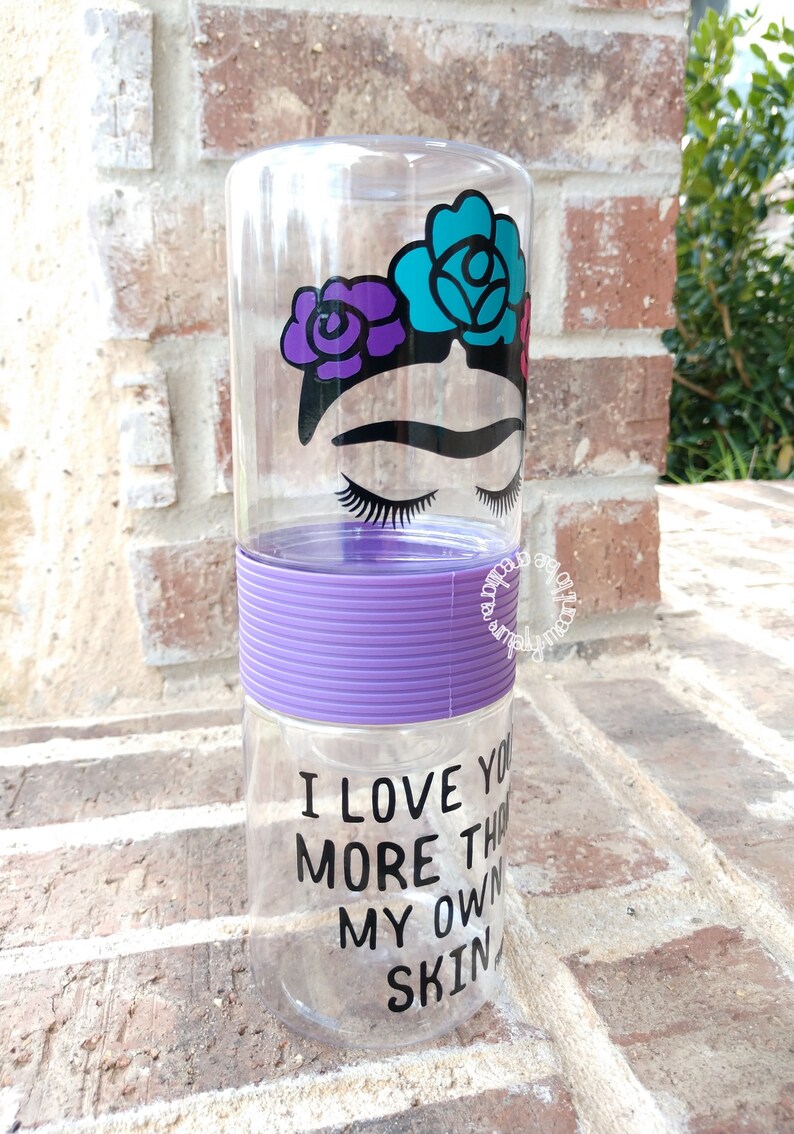 On The Go Snack Holder Food Storage Frida Cup Snack Container Frida Gift Flowers Snack Box