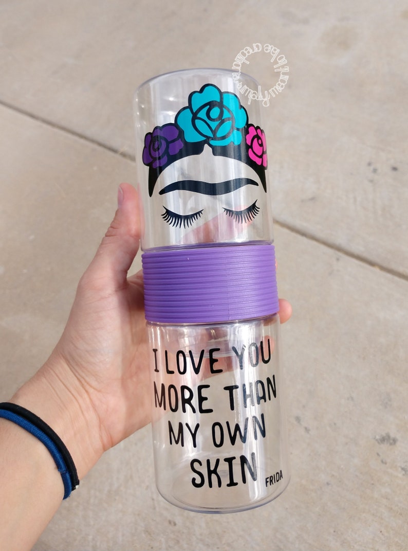 On The Go Snack Holder Food Storage Frida Cup Snack Container Frida Gift Flowers Snack Box