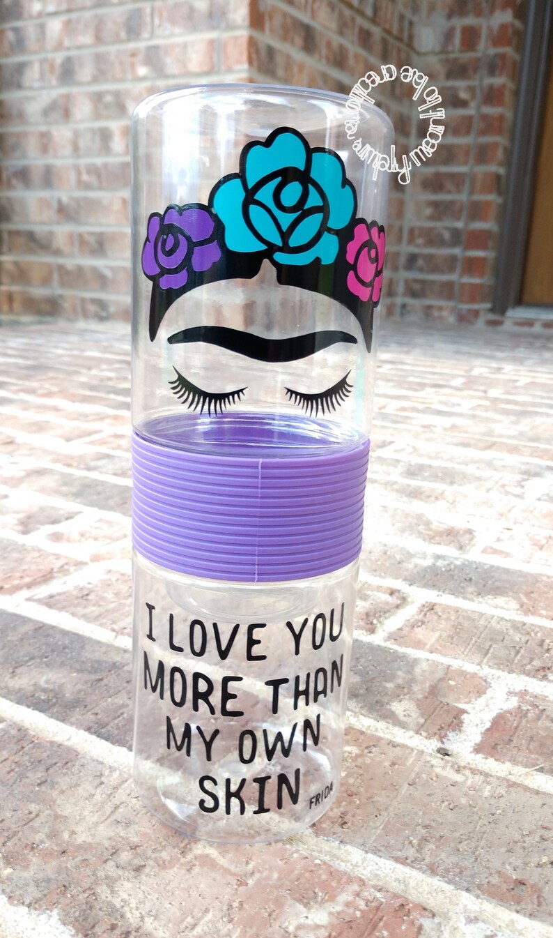On The Go Snack Holder Food Storage Frida Cup Snack Container Frida Gift Flowers Snack Box