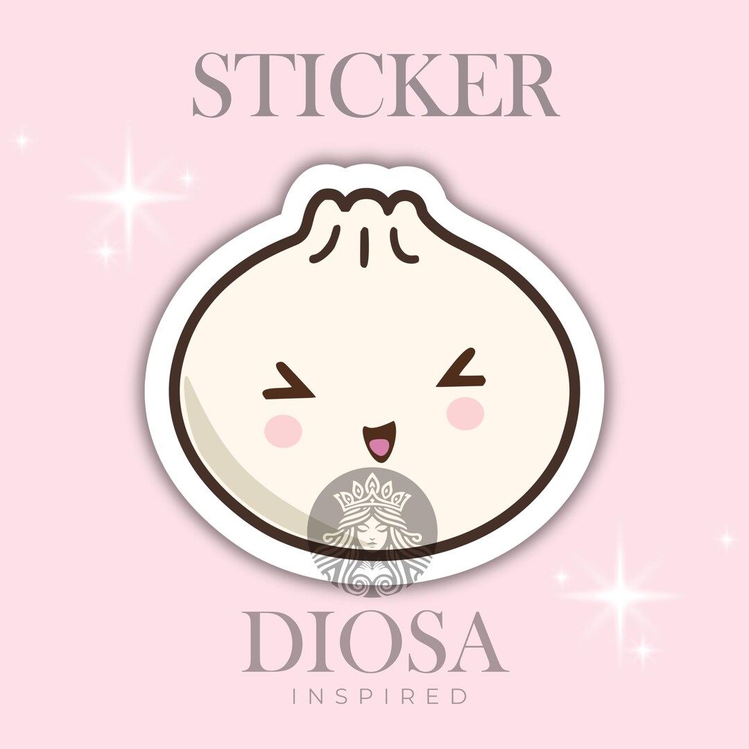 Kawaii Dumpling Sticker, Water Resistant Vinyl - Etsy