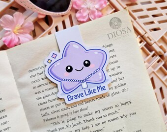 Military Kid Star Magnet Bookmark: Purple Up, Military Life, Booklover, Courage