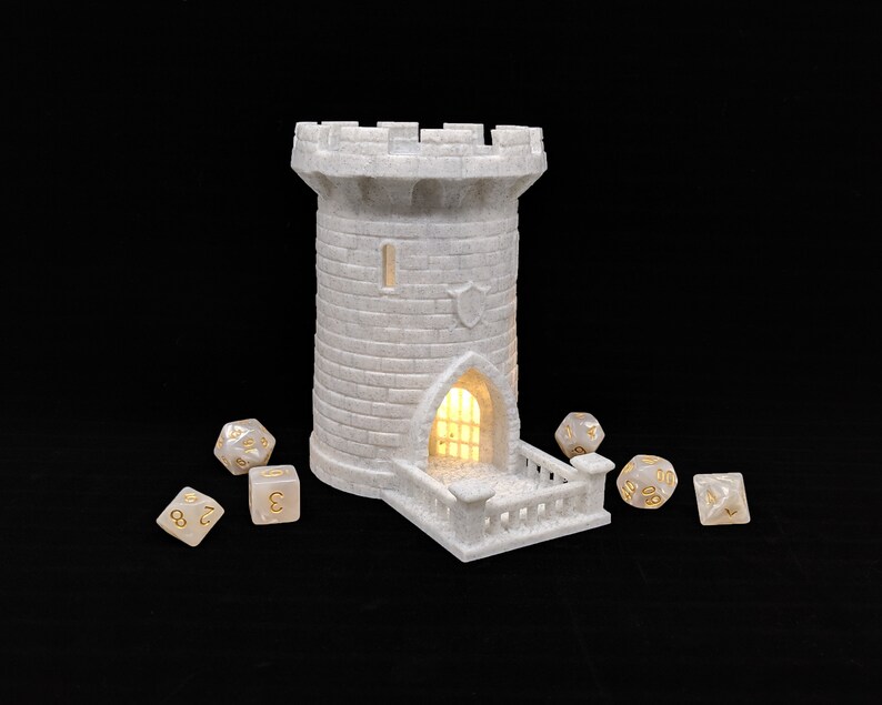 5 Lighted Dice Tower Dice Castle Dice Roller Dice Etsy