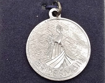 Old Stock Sterling Silver Bridesmaid Charm or Pendant by LeStage