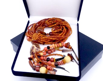 Gerda Lynggaard Monies Statement Necklace With Shell, Bone & Horn