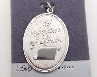 Old Stock Sterling Silver Key to Success Charm or Pendant by LeStage /& Wells Sterling