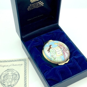 2000 Mary Kay Halcyon Days The Golden Rule Porcelain Trinket Box