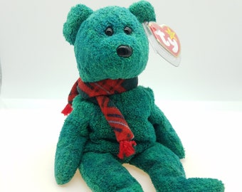 Ty Beanie Baby Wallace Green Scottish Bear