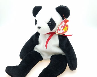 1999 Ty Beanie Baby Fortune the Panda Bear