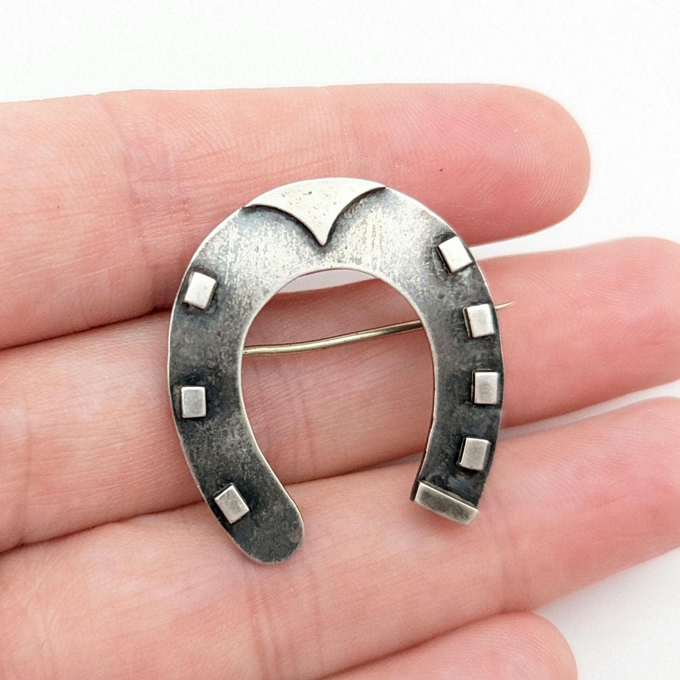 アンティーク スターリングシルバー 馬蹄型 幸運のブローチ - Etsy 日本