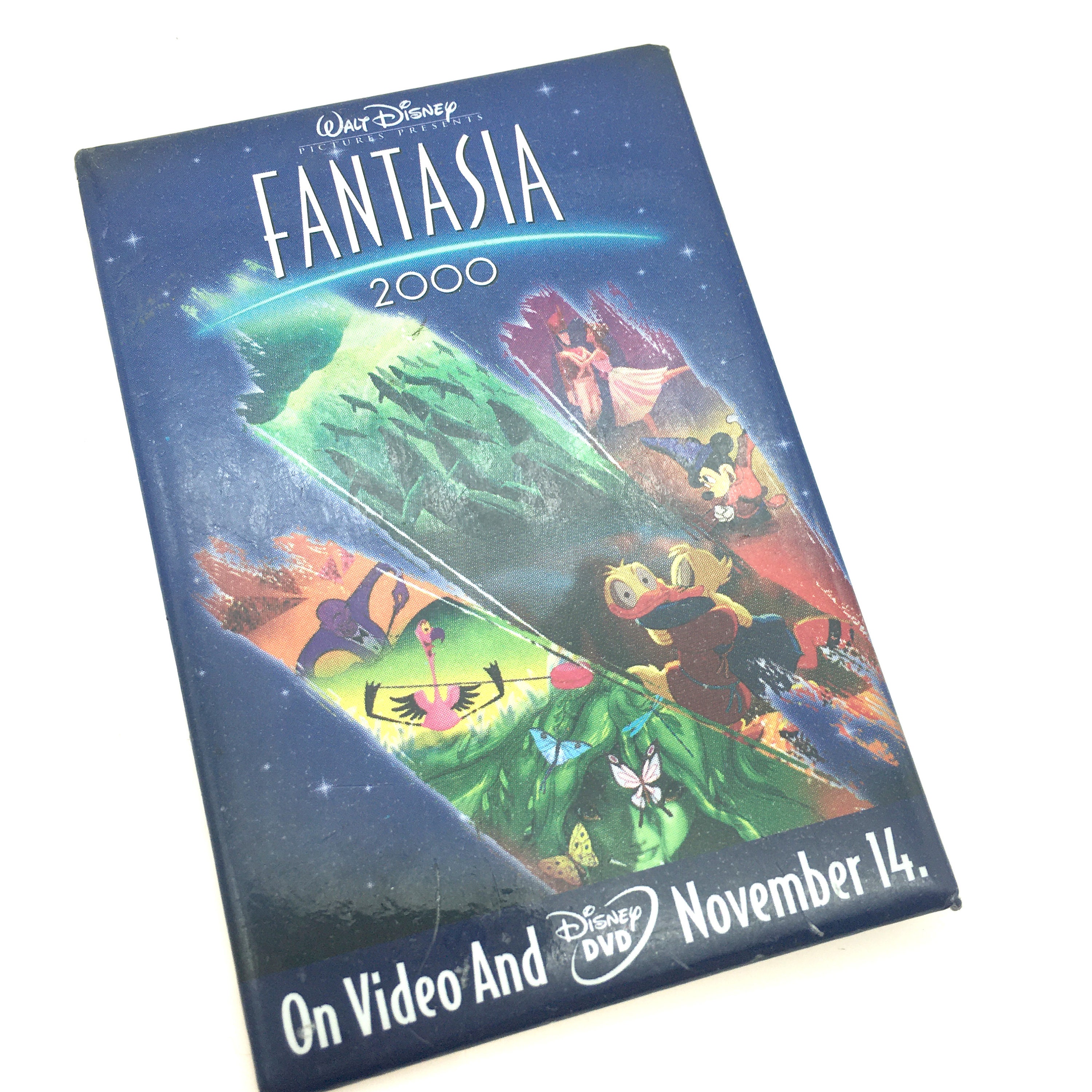 Vintage Disney Fantasia 2000 Movie Advertising Pinback Button