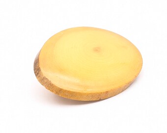 Vintage Wood Slice Brooch