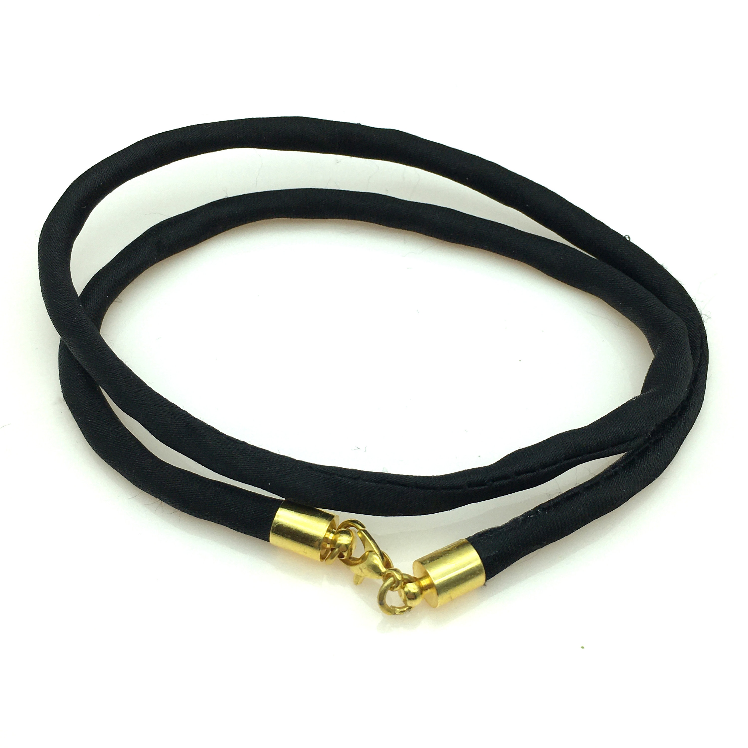Made to Order 5mm Silky Satin Cord Necklace Choice of Clasp Etsy