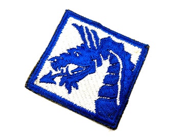 Original US Army 18th XVIII Airborne Corps Military Blue Dragon Patch