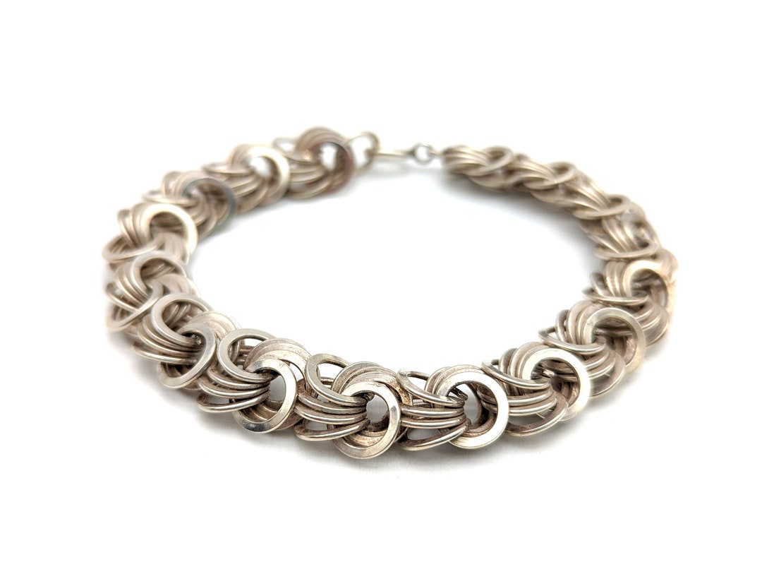 CYNTHIA H DESIGNS Bracelet Silver Tone Chain Inspirational