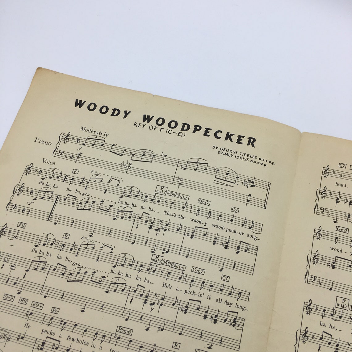 1948 Woody Woodpecker Song Sheet Music Etsy