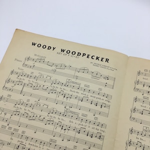 1948 Woody Woodpecker Song Sheet Music - Etsy