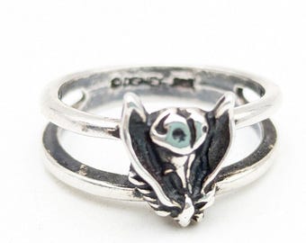 Sterling Silver Signed Disney Fairy Wings Ring - Size 6.75