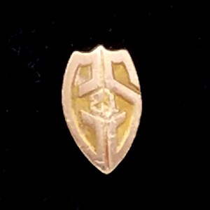 1921 Gold Filled Graduate Pin with GS Initials, Wright & Street Chicago