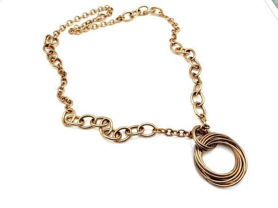 Chanel vintage 98a, 1998 Fall Wide Leather Gold Plated Multi Chain