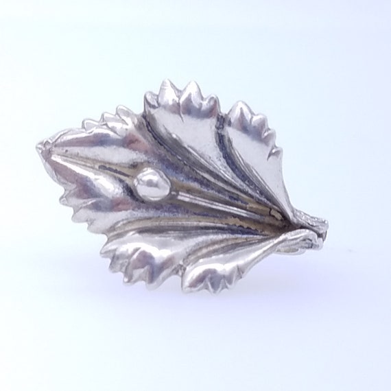Vintage Sterling Silver Calla Lily Floral Screw B… - image 3
