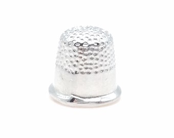 Vintage Sterling Silver Thimble Charm