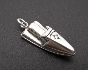 Vintage Sterling Silver Jetski or Pendant by Wells Sterling